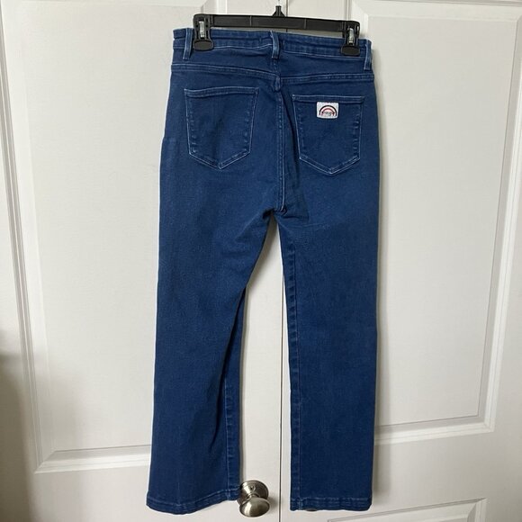 Wrangler Love Flare Jeans Womens 30x32 Retro Blue 70s Stretch Denim - Picture 7 of 14